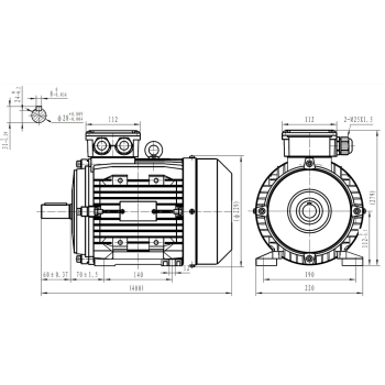 Silnik elektryczny 7,5kW 2800 obr/min. 112B3